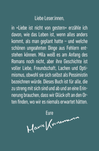 Zusatzmaterial U2 978 3 596 71117 8 von Liebe ist nicht von gestern von Marie Kronemann