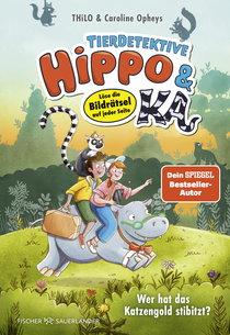 Buchcover von Animal Detectives Hippo & Ka – Who Stole the Cat’s Gold? Vol. 3: Löse die Bildrätsel auf jeder Seite