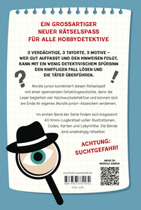 Zusatzmaterial 9783737374132 U4 von Murdle junior 1: Knifflige Rätsel für kluge Köpfe  von G.T. Karber