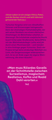 Zusatzmaterial KL 978 3 10 397578 9 vorne von Vilnius Poker: Roman von Ričardas Gavelis