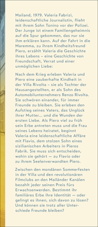 Zusatzmaterial KL 978 3 7587 0031 6 vorne von Villa Rivolta: Roman von Daniel Speck