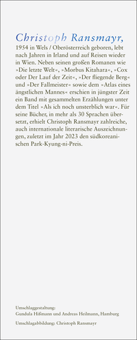 Zusatzmaterial KL 978 3 10 397661 8 hinten von Egal wohin, Baby: Mikroromane von Christoph Ransmayr