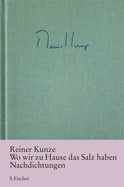 Buchcover von Wo wir zu Hause das Salz haben: Nachdichtungen von Reiner Kunze