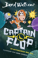 Buchcover von Captain Flop: Im Affenzahn ins All von David Walliams