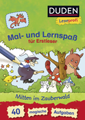 Buchcover von Duden Leseprofi – Mal- und Lernspaß für Erstleser. Mitten im Zauberwald: 40 magische Aufgaben von Frauke Nahrgang