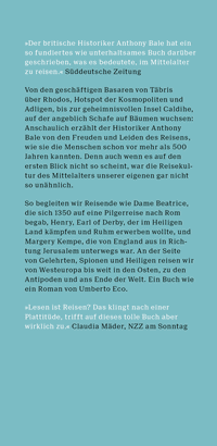 Zusatzmaterial KL 978 3 596 71283 0 vorne von Reisen im Mittelalter: Unterwegs mit Pilgern, Rittern, Abenteurern von Anthony Bale