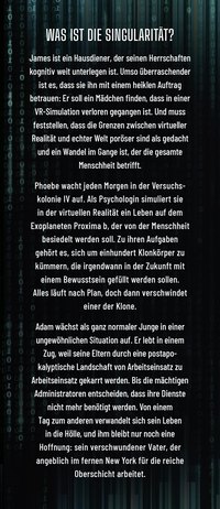 Zusatzmaterial KL 978 3 596 70087 5 vorne von Singularity: Roman. Gewinner des Seraph 2022 von Joshua Tree