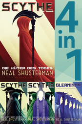 Buchcover von Scythe Band 1-3 & Gleanings in einem Bundle: Die Hüter des Todes / Der Zorn der Gerechten / Das Vermächtnis der Ältesten / Storys aus dem Scythe-Universum von Pauline Kurbasik