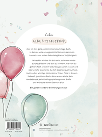 Zusatzmaterial 9783810530844 U4 von Wir feiern, dass es dich gibt!: Dein Geburtstage-Buch von Baby, Kind & Meer, Marisa Hart
