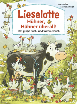 Buchcover von Chickens, Chickens Everywhere!: Das große Hühner-Such-und Wimmelbuch von Alexander Steffensmeier