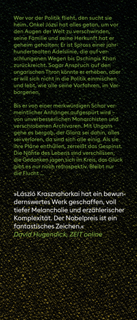 Zusatzmaterial KL 978 3 10 397667 0 vorne von Zsömle ist weg: Roman von László Krasznahorkai