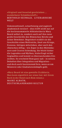 Zusatzmaterial KL 978 3 596 70972 4 vorne von SPQR: Die tausendjährige Geschichte Roms von Mary Beard