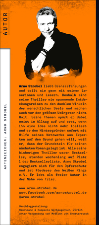 Zusatzmaterial KL 978 3 596 71298 4 hinten von Ungelöst – Die erste Zeugin: Thriller von Arno Strobel
