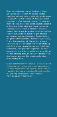 Zusatzmaterial KL 978 3 596 70973 1 vorne von Das Mittelmeer: Eine Biographie von David Abulafia