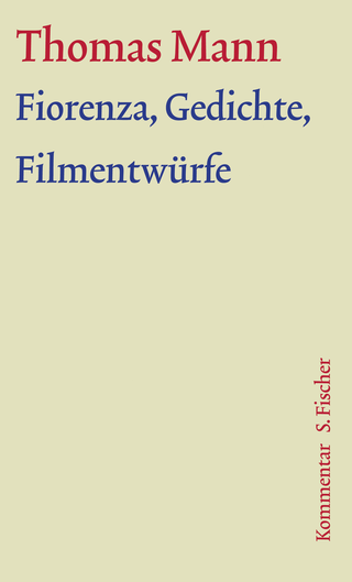 Buchcover von Fiorenza, Gedichte, Filmentwürfe: Kommentar
