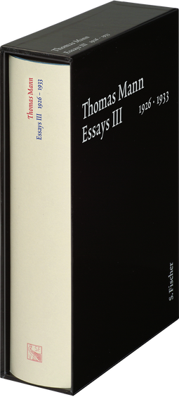 Buchcover von Essays III 1926–1933: Text von Thomas Mann
