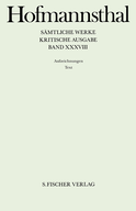 Buchcover von Aufzeichnungen 1: Text Aufzeichnungen 2: Apparat von Hugo von Hofmannsthal