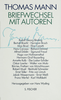 Buchcover von Briefwechsel mit Autoren von Thomas Mann
