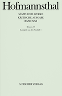 Buchcover von Dramen 19: Lustspiele aus dem Nachlaß 1 von Hugo von Hofmannsthal