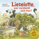 Buchcover von Lieselotte, wer versteckt sich hier?: Mit großen Entdecker-Klappen von Alexander Steffensmeier