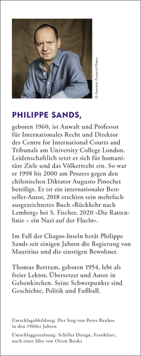 Zusatzmaterial KL 978 3 10 397146 0 hinten von Die letzte Kolonie – Verbrechen gegen die Menschlichkeit im Indischen Ozean von Philippe Sands