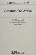 Buchcover von Nachtragsband: Texte aus den Jahren 1885 bis 1938 von Sigmund Freud