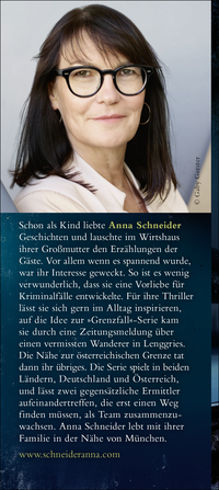 Zusatzmaterial KL 978 3 596 70819 2 hinten von Grenzfall – In den Tiefen der Schuld: Kriminalroman von Anna Schneider