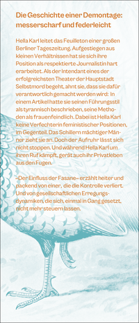 Zusatzmaterial KL 978 3 10 397171 2 vorne von Der Einfluss der Fasane: Roman von Antje Rávik Strubel