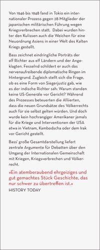 Zusatzmaterial KL 978 3 10 002504 3 vorne von Tribunal in Tokio: Die Kriegsverbrecherprozesse in Japan und die Neuordnung Asiens nach 1945 von Gary J. Bass