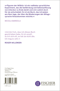 Zusatzmaterial 9783596707324 U4 von Figuren der Willkür: Autobiographie eines Buches von Roger Willemsen