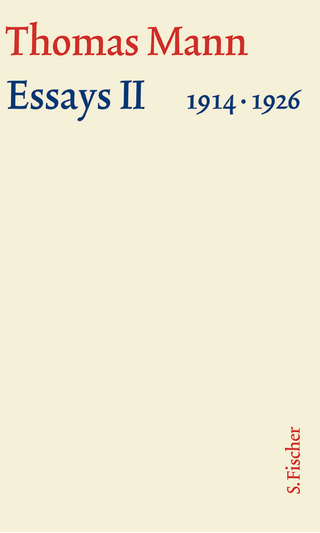 Buchcover von Essays II 1914-1926: Text