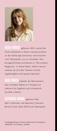 Zusatzmaterial KL 978 3 7587 0074 3 hinten von Blank Canvas von Grace Murray