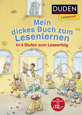 Buchcover von Duden Leseprofi – Mein dickes Buch zum Lesenlernen: In 4 Stufen zum Leseerfolg: Kinderbuch für Erstleser ab 5 Jahren