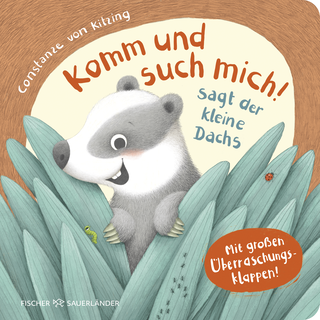 Buchcover von Come and Find me! says the Little Badger: Mit großen Überraschungsklappen
