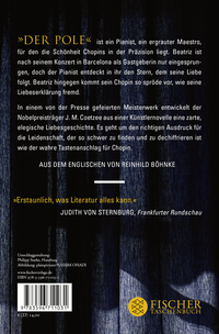 Zusatzmaterial 9783596711031 U4 von Der Pole: Roman von J.M. Coetzee
