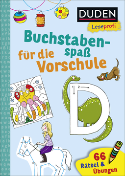 Buchcover von Duden Leseprofi – Buchstabenspaß für die Vorschule: 66 Rätsel & Übungen  von Christina Braun