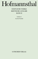 Buchcover von Gedichte 2: Aus dem Nachlaß von Hugo von Hofmannsthal