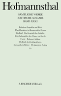 Buchcover von Erfundene Gespräche und Briefe von Hugo von Hofmannsthal