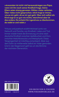 Zusatzmaterial 9783103975185 U4 von Heimwärts: Roman von Michael Lentz