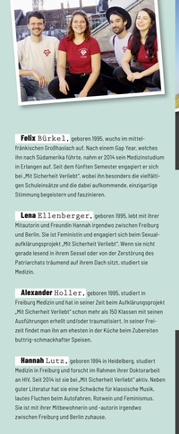 Zusatzmaterial KL 978 3 7373 5791 3 hinten von Safely in Love: Ein Aufklärungsbuch von Hannah Lutz, Felix Bürkel, Lena Ellenberger, Alexander Holler, Dipl.-Des. Rosa Linke