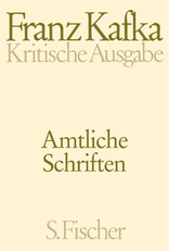 Buchcover von Amtliche Schriften von Franz Kafka