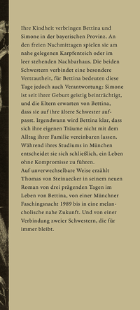 Zusatzmaterial KL 978 3 10 397643 4 vorne von Schwestern: Roman von Thomas von Steinaecker