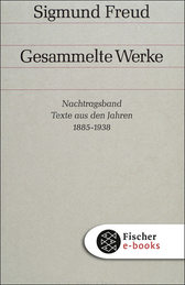 Buchcover von Nachtragsband: Texte aus den Jahren 1885 bis 1938 von Sigmund Freud