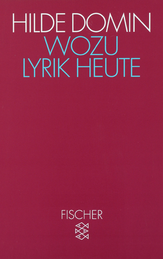 Buchcover von Wozu Lyrik heute: Dichtung und Leser in der gesteuerten Gesellschaft