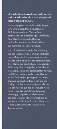 Zusatzmaterial KL 978 3 596 70021 9 vorne von In den Iran. Zu Fuß. Ohne Pass.: Auf der Suche nach meiner Mutter von Mehdi Maturi, Kerstin Greiner