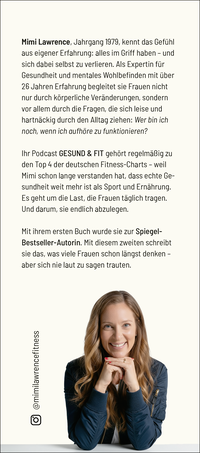 Zusatzmaterial KL 978 3 7587 0053 8 hinten von Ich habe alles im Griff – und genau das ist das Problem: Wie du endlich wieder für dich da bist von Mimi Lawrence