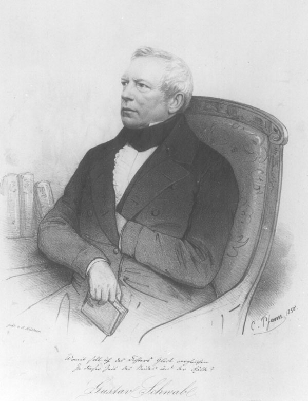 Portrait von Gustav Schwab