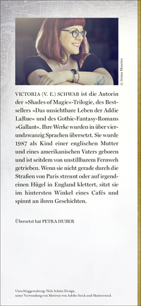 Zusatzmaterial KL 978 3 596 70865 9 hinten von Shades of Magic: Die komplette Trilogie in einem Band, mit Farbschnitt und Bonusmaterial. von V. E. Schwab