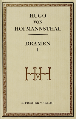 Buchcover von Dramen I: Gesammelte Werke in Einzelausgaben von Hugo von Hofmannsthal