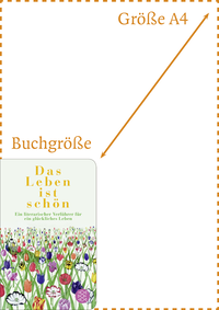 Zusatzmaterial PA 978 3 596 52362 7 abmessung von Das Leben ist schön: Ein literarischer Verführer für ein glückliches Leben